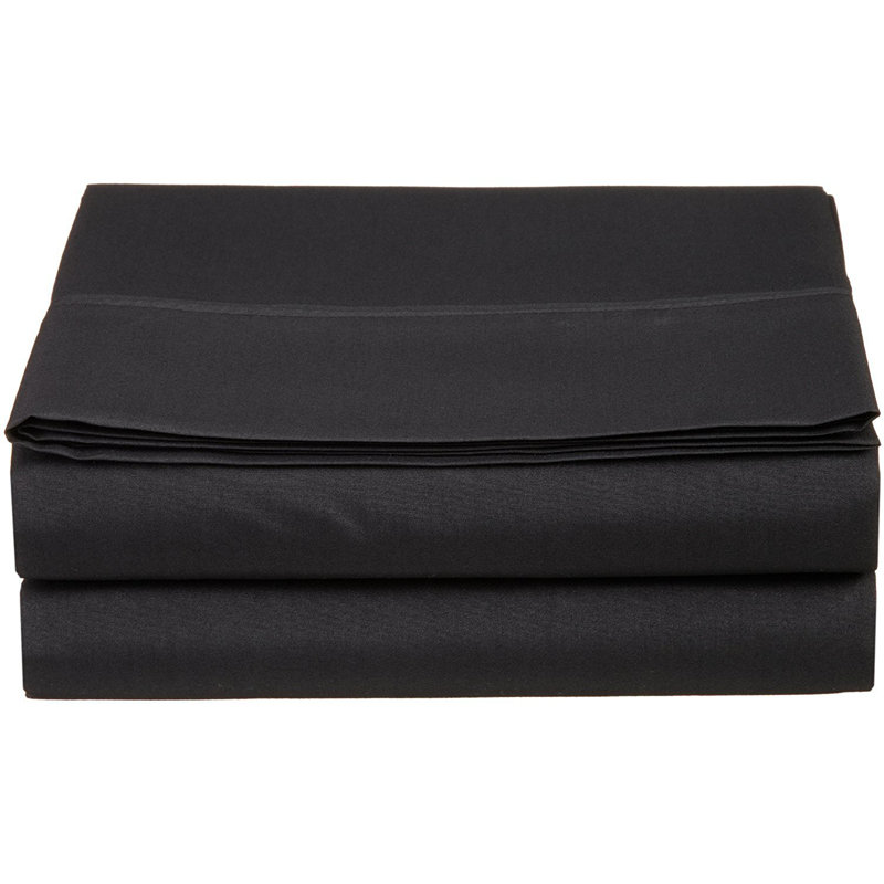 Luxury Microfiber Fitted Sheet with 16 Inch Deep Pocket, Black
