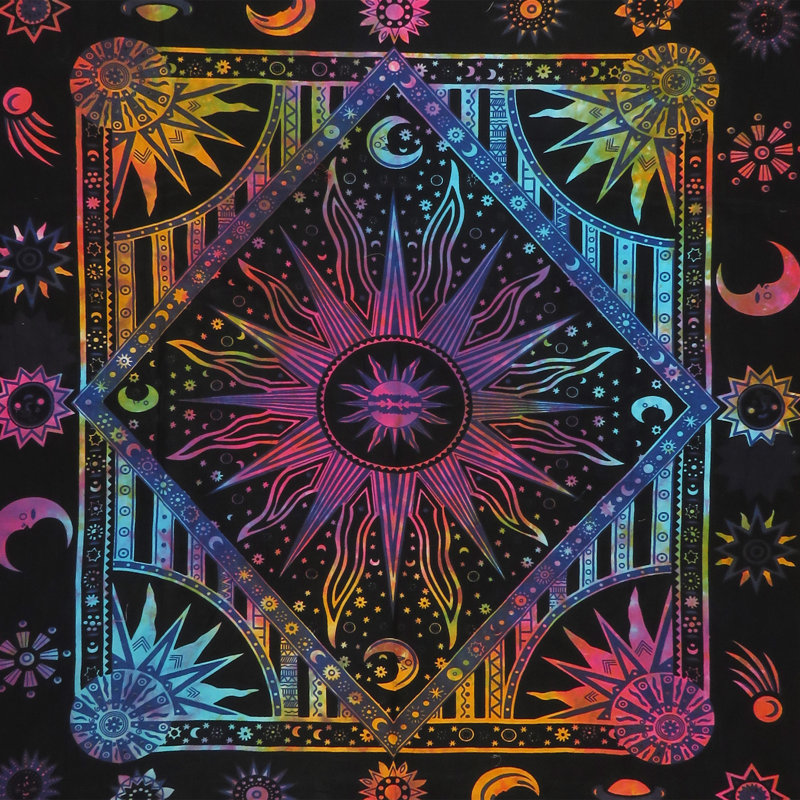Tapisserie hippie en coton