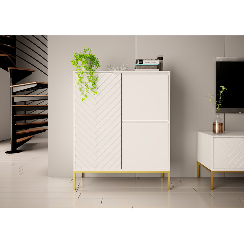 Annyka Square Accent Chest, White