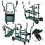 Chariot de soudage portable avec tablettes à deux niveaux - optimisé pour les coupeurs MIG, TIG et plasma-126608684