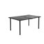 Patio 7 pièces, conception moderne avec table et chaises ergonomiques, brun / gris 7 extérieur, table, sièges confortables, brun / gris