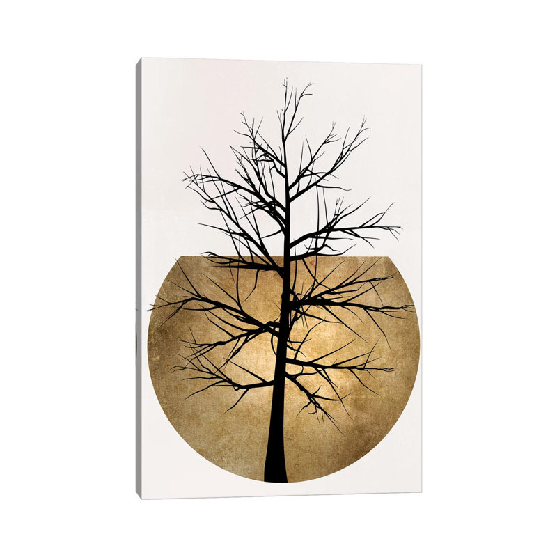 In The Wild - Gold by Kubistika - Wrapped Canvas Print, 101.6 cm H x 66.04 cm W x 1.91 cm D