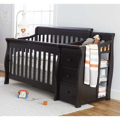 Princeton 3-in-1 Convertible Solid Wood Crib and Changer