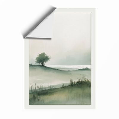 Quiet Reflection Scandinavian - Framed Print