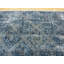 Tapis unique en laine noué à la main bleu 6 pi 3 po x 9 pi 4 po Ezekiella
