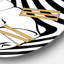 Horloge murale moderne Empowered Cosmic Women Geometric Goddess Series - noir et blanc-59913778