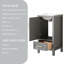 18" Single Bathroom Vanity with Ceramic Top-120143685