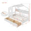 Lit simple en bois avec 2 tiroirs, lit pour enfant avec tablette de rangement, blanc-34899899-34899898