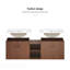 Meuble-lavabo à fermeture douce Reddish, petites tablettes de rangement et armoire combinée de 12 po