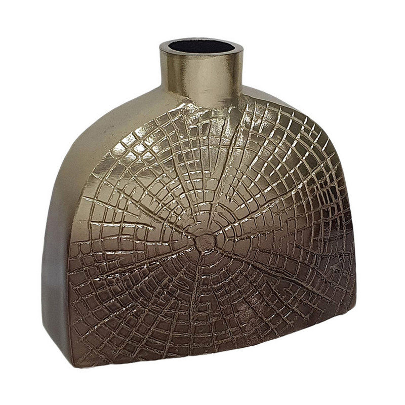 Gherlein Aluminum Table Vase, 7.5" H x 8" W x 4" D
