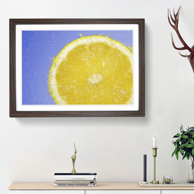 Lemon Slice - Picture Frame Painting Print