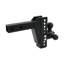 Fixation sécurisée à boule d'attelage avec verrou anti-vol, attelage de remorquage rotatif 3 en 1 pour récepteur de 2 po, accessoire de remorquage réglable de 8 po pour véhicules utilitaires tout-terrain