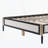 Platform Bed with Boucle fabric Headboard-647358830