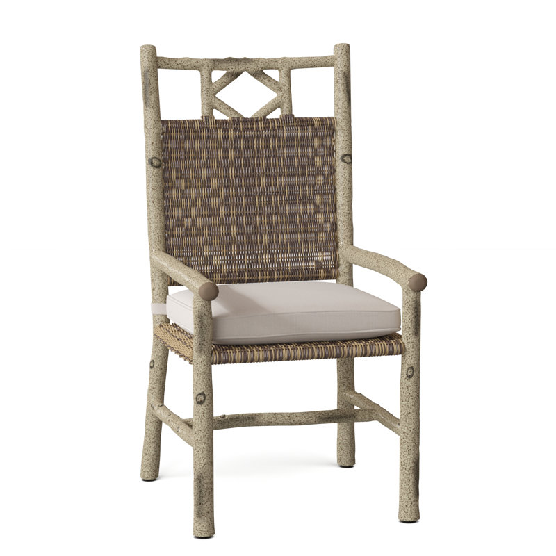 River Run Outdoor Dining Armchair, Canvas Bird's Eye Sunbrella® Canvas