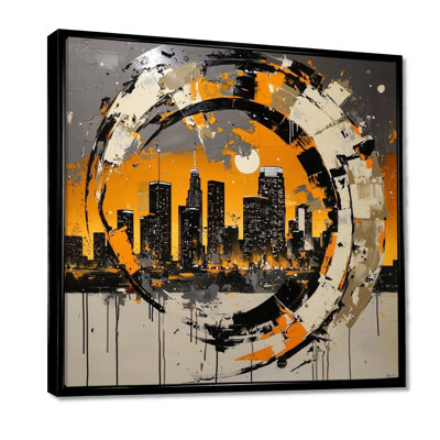 Impression d'art mural «La vie nocturne dans la ville I» - Los Angeles