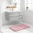 Luxury Chenille Bath Mat, Extra Soft Absorbent Shaggy, Non-Slip Plush, Dusty Rose, 24X16 Inch-1069234260
