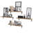 Amad 4 Piece Wood Bracket Shelf