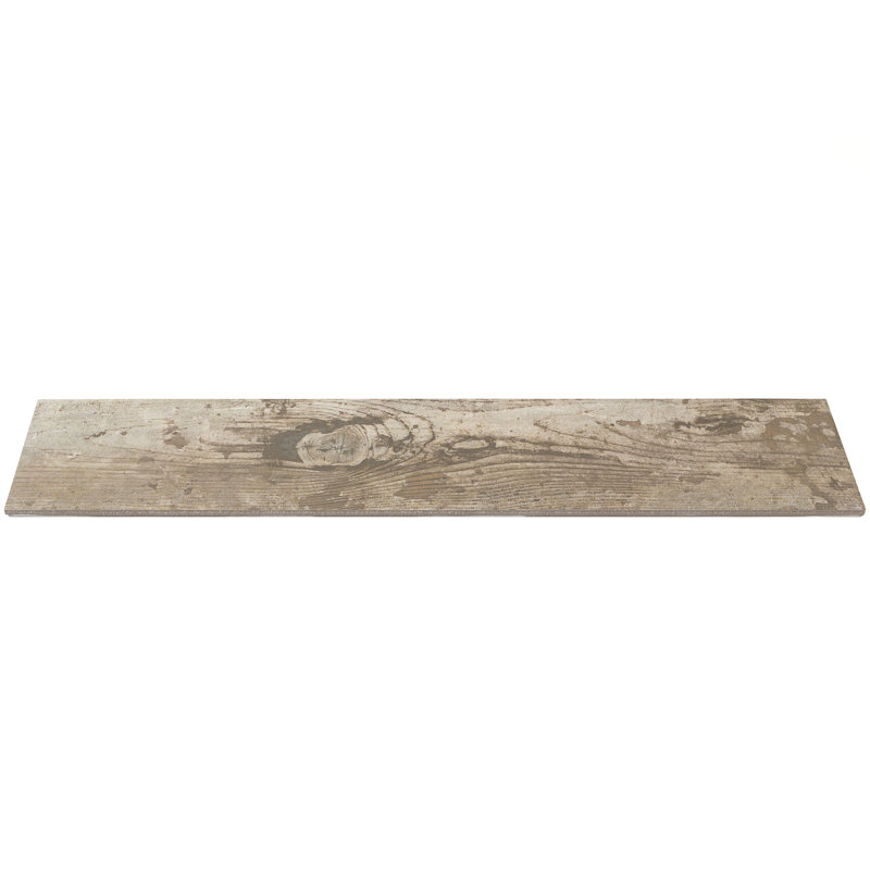 4" x 24" Straight Edge Porcelain Singular Floor Use Tile, Brown