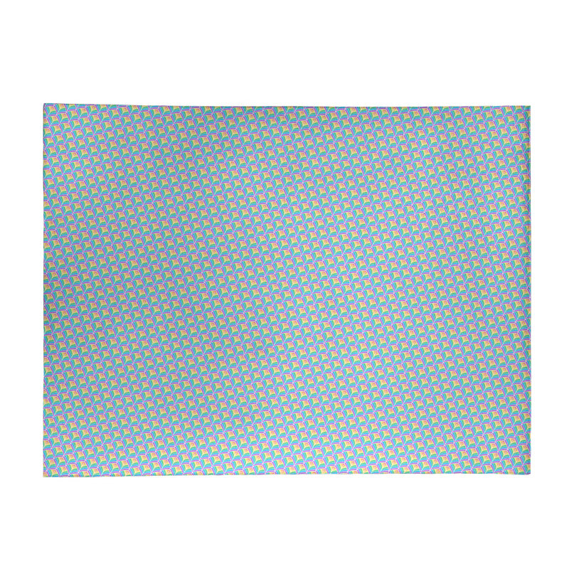 Tapis bleu clair/jaune balances, Rectangle 3 pi x 5 pi
