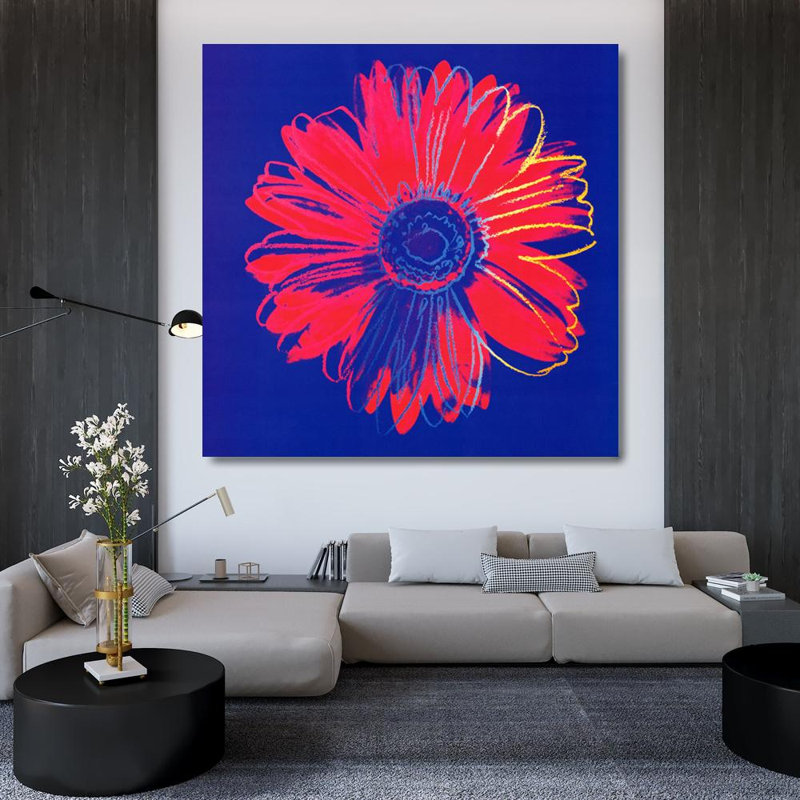 Marguerite, c. 1980 (bleu et rouge)