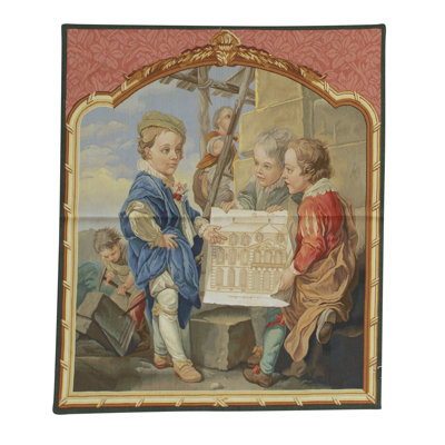 Hand-Knotted High-Quality Blue and Beige Area Rug