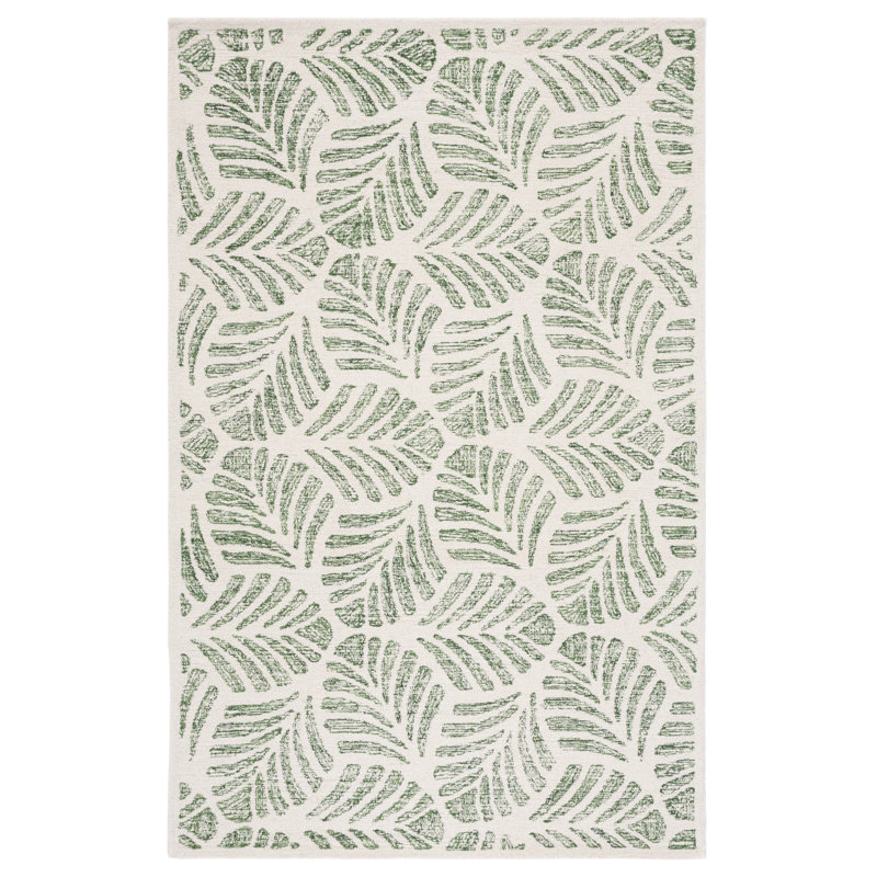 Msr Jardin Hand Tufted Fine Indian Wool Pile Rug, Rectangle 3' x 5'