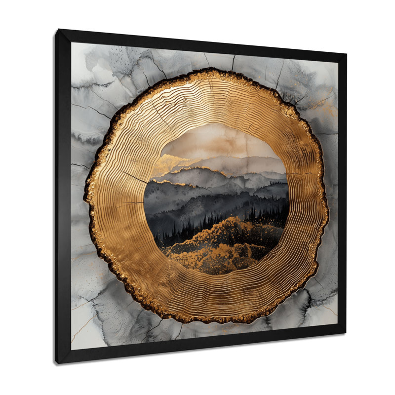 «Ruppert Winter Forest Landscape Inot The Wood Slide - Forest Wall Art Decor», Reproduction encadrée d'une seule photo