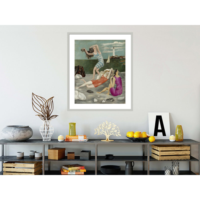 Les baigneuses par Pablo Picasso, impression giclée sur cadre, H 40,2 po x l 33,5 po