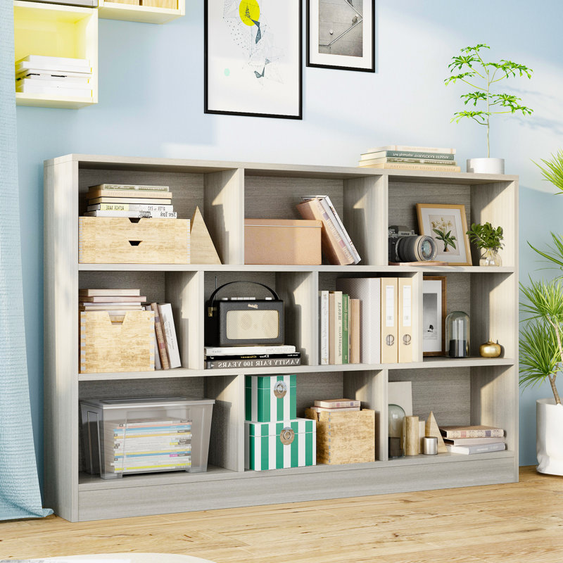 3-Layer Wooden Lattice Bookcase