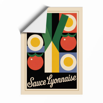 Sauce Lyonnaise Art Deco - Framed Print
