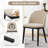 Dining Chairs(Set Of 6), Modern Fabric Kitchen Side Chairs With Thick Cushions And Wood Legs-1093367662