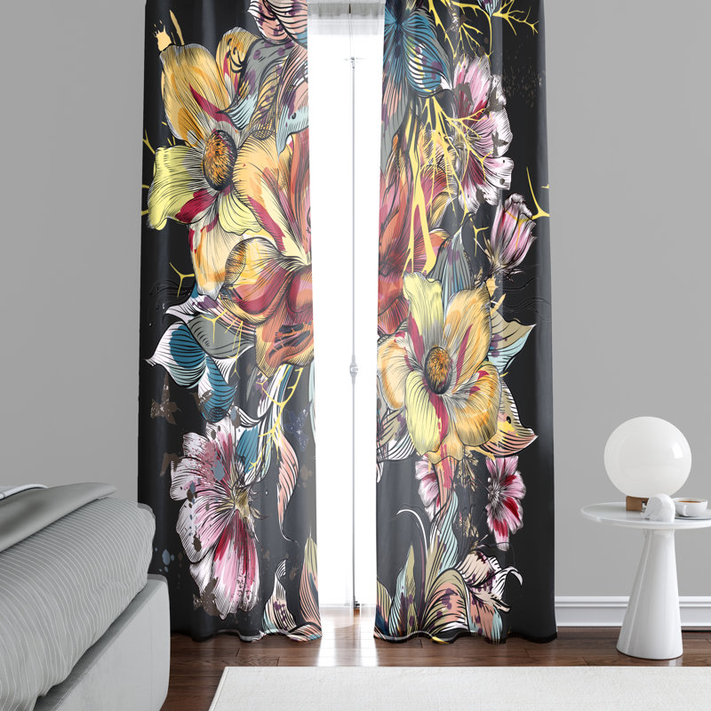 Ensemble de rideaux en polyester 2 pièces, L 20 po x L 61 po