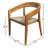 Teak & Cable Wicker Stackable Dining Chair, 2pk-632226514