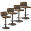 Tabouret de bar rotatif à hauteur réglable Keinan