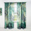 Panneau de rideau simple semi-diaphane avec passe-tringle Abstract-72232125