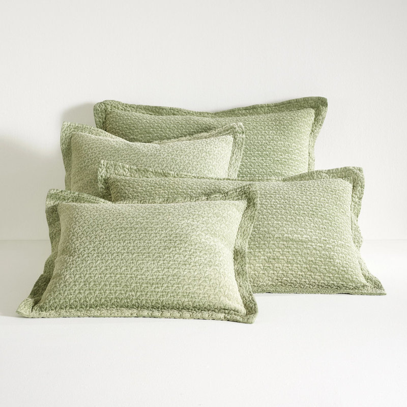 Hawley Matelasse Sham, Dutch Euro, Sage