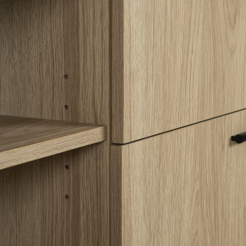 Mezzy 65" TV Stand With Door And Drawers, Cream