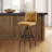 Estuardo 29.92" Upholstered Top Grain Genuine Leather Swivel Counter & Bar Stool-287736541