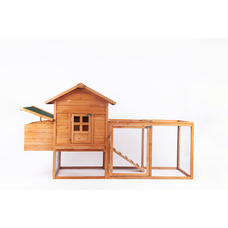 Fortson 12.2 Square Feet Chicken Coop with Chicken Run For Up To 3 Chickens