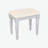 Luxury Vanity Desk with Round Mirror,Height-Adjustable, Stylish Dressing Table Set, 4 Drawers & Stool, Silver-2088675828