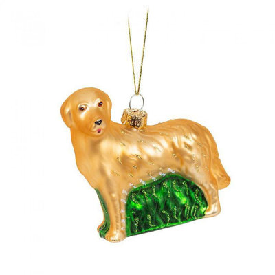Ornement suspendu Retriever debout sur l'herbe