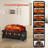 Adlena Electric Fireplace Log Set Heater with Remote Control, Realistic Flame&Ember Bed, Portable, Infrared, Overheating Safety System, 750W/1500W