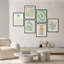 «Mid Century Modern Matisse Green Abstract Boho-101825582-101825578