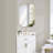 Kellett Octagon Aluminum Framed Modern Bathroom Wall Mirror-717295527-717295522