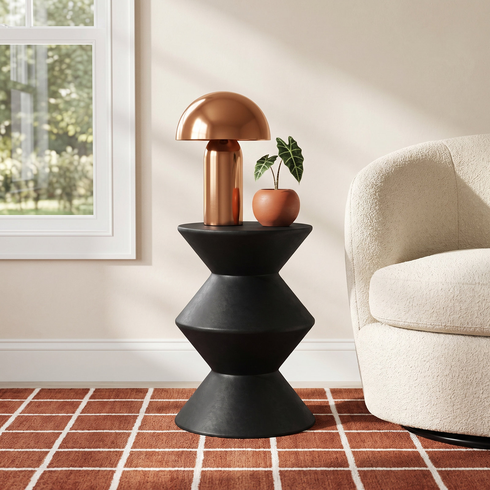 Shanta End Table, Black