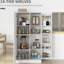 14 Freestanding Kitchen Storage Cabinet, 2 Doors, Adjustable Shelves, White For Living & Dining Rooms White, Optimizes Room Space Utilization