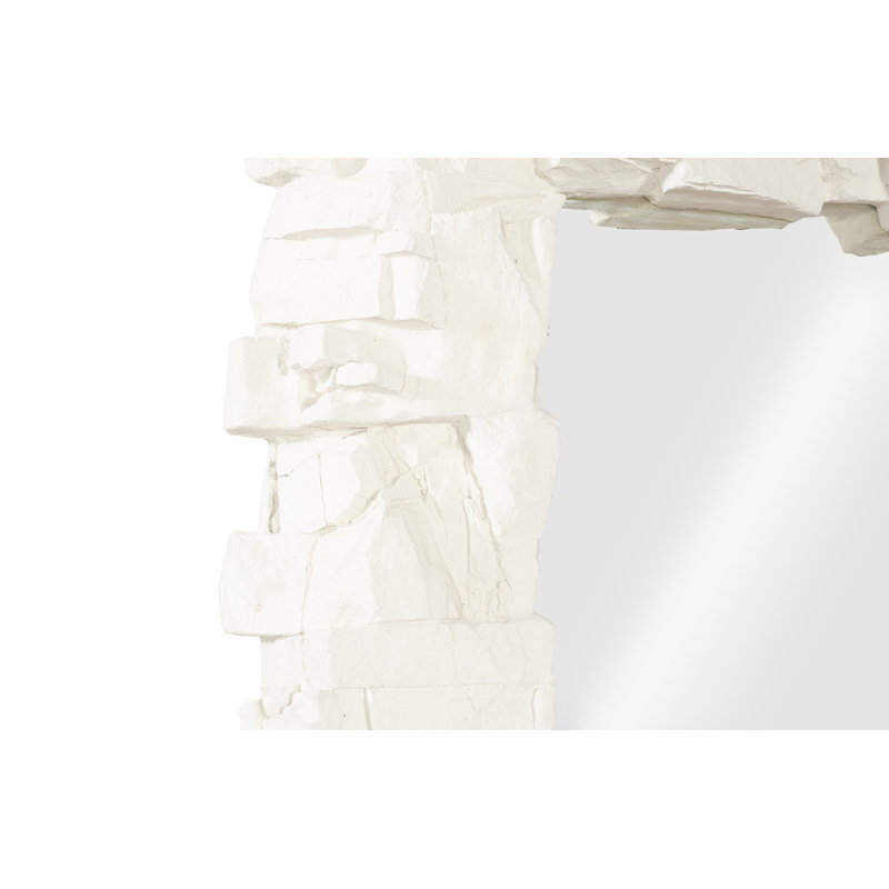 Rocky Ridge Dress Mirror, White Stone