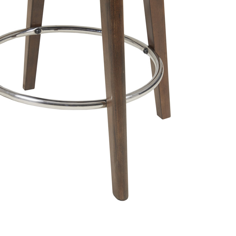 Tabouret capitonné à boutons Kobe, Bleu, Tabouret de comptoir (hauteur d'assise de 25,5 po)