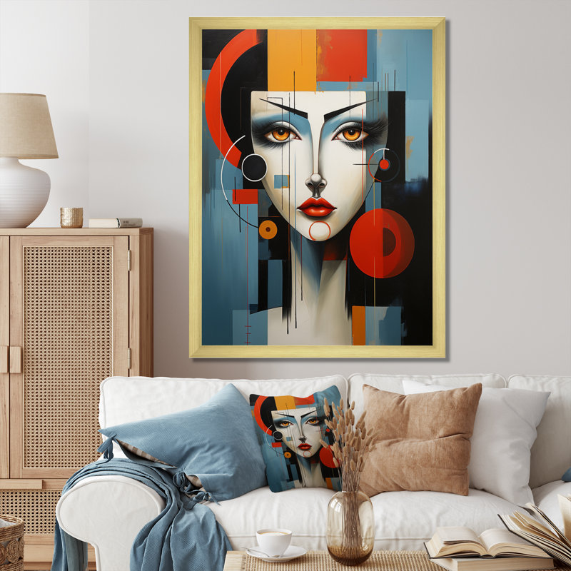 «Constructivism Emphasises The Intégrative I», reproduction d'art sur toile, H 32 po x l 24 po x P 1 po, Or