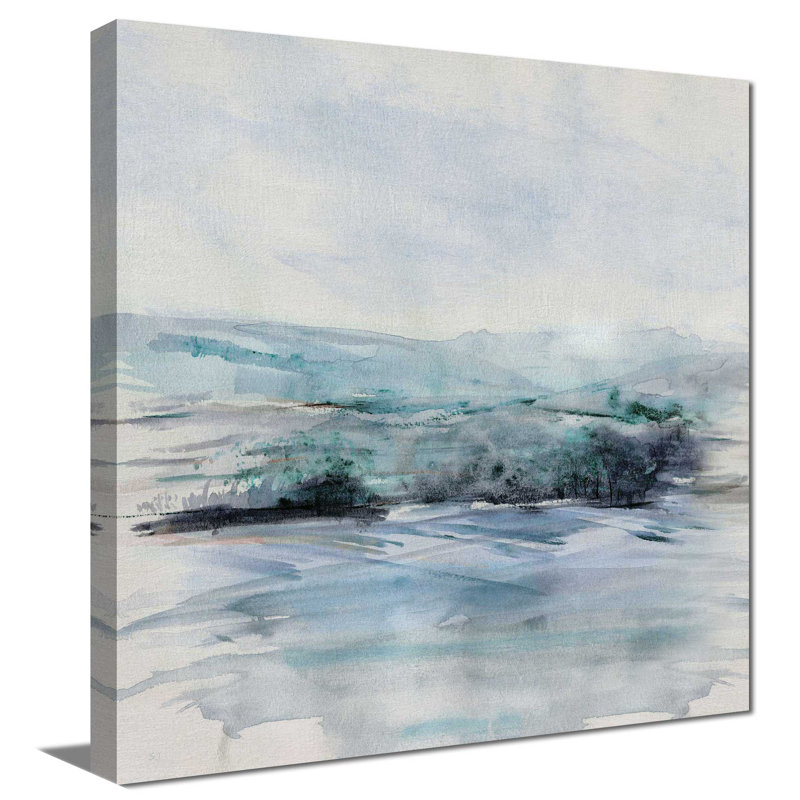 Beech Mountain I par Susan Jill - Peinture, L 18 po x H 18 po, Toile tendue